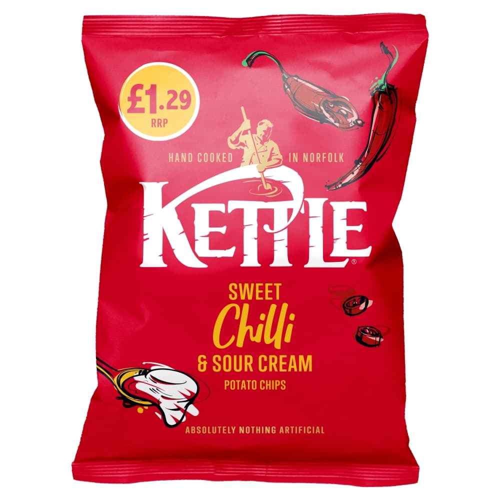 Kettle Chips Sweet Chilli & Sour Cream Bag 80g £1.29 PMP