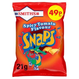 Smiths Snaps Spicy Tomato Snacks Crisps 49p PMP