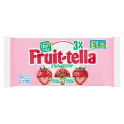 Fruit-tella Strawberry 3 Pack 123g £1.25 PMP
