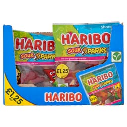 Haribo Sour Sparks Bag 140g £1.25 PMP