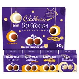 Cadbury Buttons Chocolate Christmas Selection Box 340g