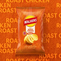 Walkers Roast Chicken Multipack Crisps 6 Pack