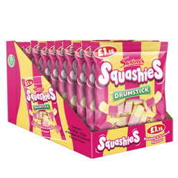 Swizzels Drumstick Squashies Rhubarb & Custard Flavour Bag 120g £1.15 PMP