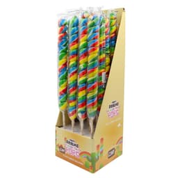 Candy Realms Giant Rainbow Twist Pops 125g