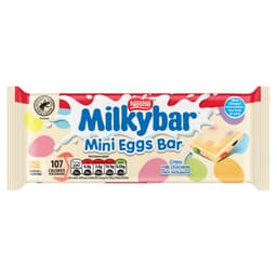 Milkybar Mini Eggs Easter White Chocolate Sharing Bar 100g