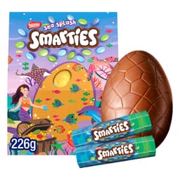 Smarties Sea Splash Milk Chocolate Giant Easter Egg 226g