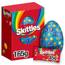 Skittles Fruits Sweets & Milk Chocolate Easter Egg 165g