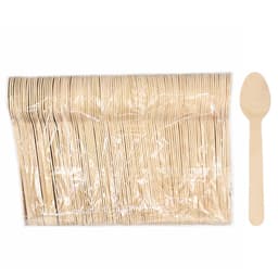 Accessories Wooden Spade Spoons 100 Pack