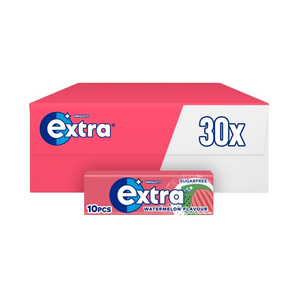 Extra Watermelon Flavour Sugar Free Chewing Gum 10 Pieces