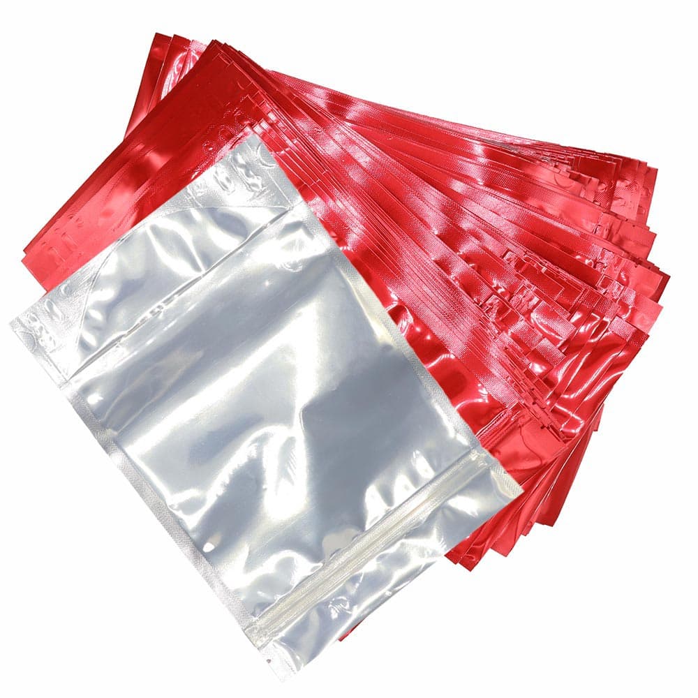 Red Grip Seal Clear Front Bags 350g