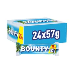 Bounty Coconut & Milk Chocolate Snack Bar £0.75 PMP Duo 57g