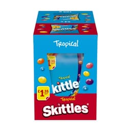 Skittles Vegan Chewy Sweets Tropical Fruit Flavoured Treat Bag £1.35 PMP 109g
