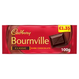 Cadbury Bournville Classic Dark Chocolate Bar 100g £1.35 PMP