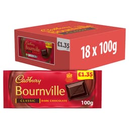 Cadbury Bournville Classic Dark Chocolate Bar 100g £1.35 PMP