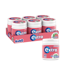 Extra Watermelon Flavour Sugarfree Chewing Gum Bottle 60 Pieces