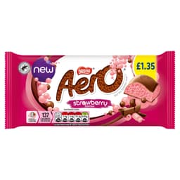 Aero Strawberry Chocolate Sharing Bar 90g PMP £1.35