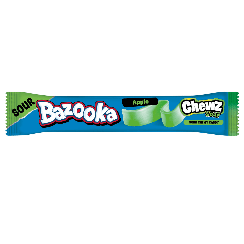 Bazooka Sour Chewz Apple Chew Bars 14g 15p PMP