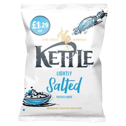 Kettle Chips Lightly Salted Crisps Bag 80g £1.29 PMP