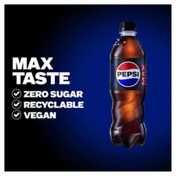 Pepsi Max No Sugar Cola Bottle 500ml