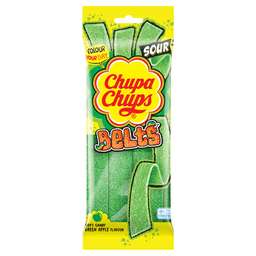 Chupa Chups Sour Apple Belts Pack 60g