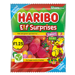 Haribo Limited Edition Elf Surprises Bag 140g  £1.25 PMP
