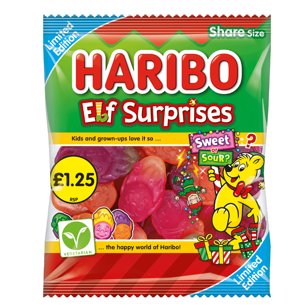 Haribo Limited Edition Elf Surprises Bag 140g  £1.25 PMP