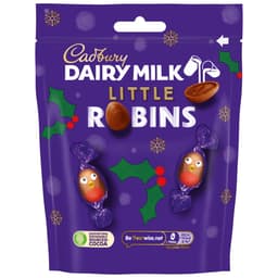 Cadbury Dairy Milk Christmas Little Robins Chocolate Bag 77g