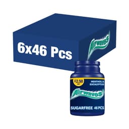 Airwaves Menthol & Eucalyptus Sugarfree Chewing Gum 46 Pieces Bottle £2.50 PMP