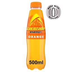 Lucozade Energy Drink Orange Bottle 500ml