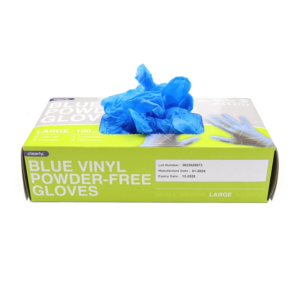 Large Powder Free Vinyl Gloves 