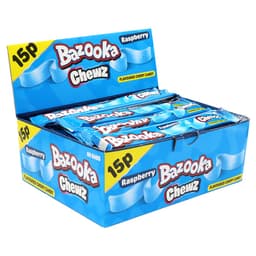 Bazooka Blue Raspberry Chew Bars 14g 15p PMP