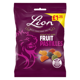 Lion Fruit Pastilles Bag 130g £1.25 PMP