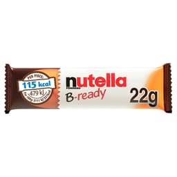Nutella B-Ready Hazelnut Chocolate Spread Filled Cereal Bar Snack 22g