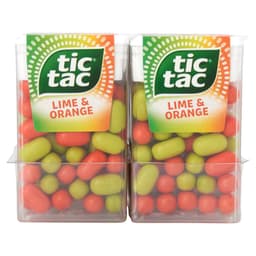 Tic Tac Lime & Orange Mint Sweets 18g 