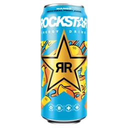 Rockstar Energy Drink Mango with Real Fruit Juice Can 500ml