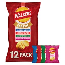 Walkers Classic Variety Multipack Crisps 12 Pack
