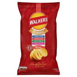 Walkers Classic Variety Multipack Crisps 12 Pack