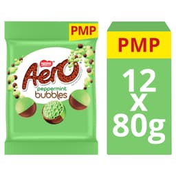 Aero Bubbles Peppermint Chocolate Sharing Bag 80g PMP £1.50