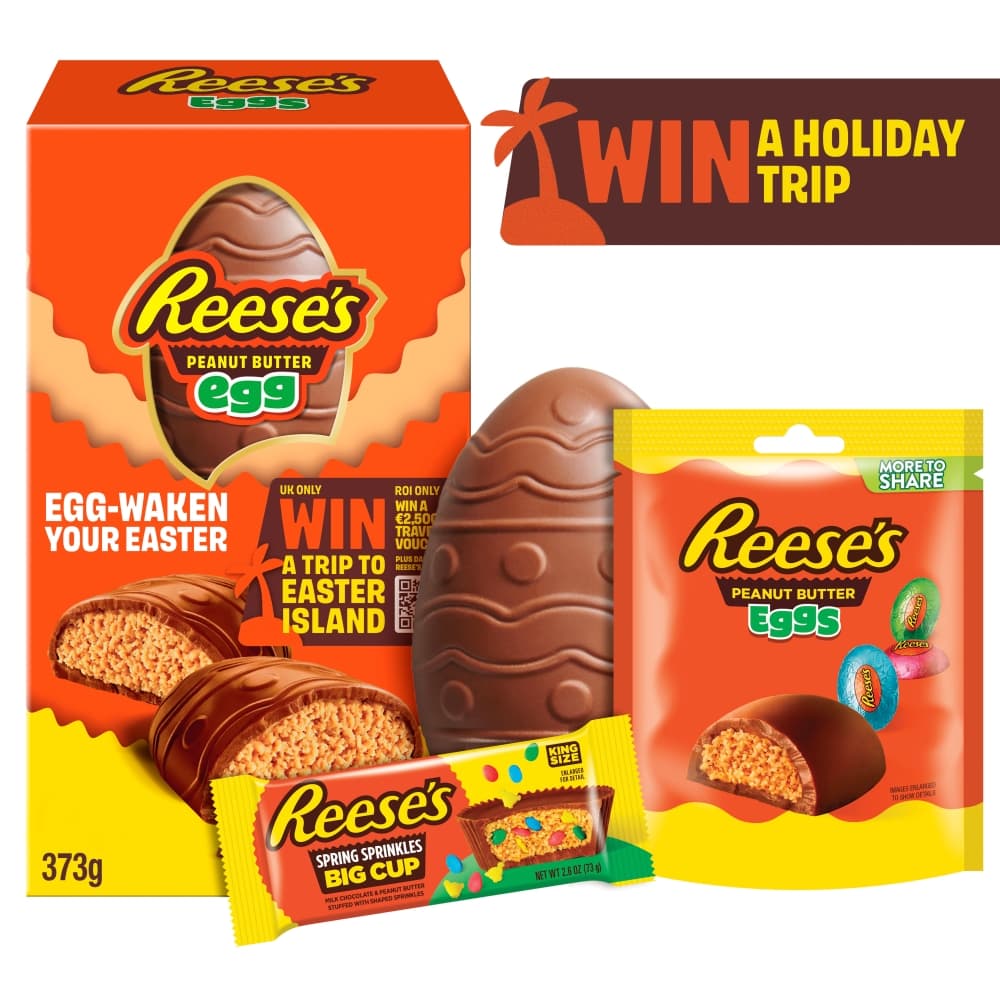 Reese's Peanut Butter Half Filled Egg with Reese's Big Cup and Mini Eggs 373g