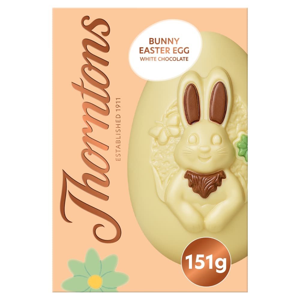 Thorntons Bunny White Chocolate Easter Egg 151g 