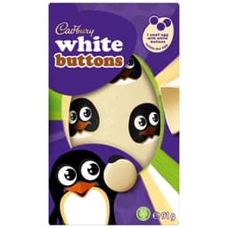 Cadbury White Chocolate Buttons Easter Egg 91g 
