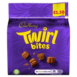 Cadbury Twirl Bites Chocolate Bag 85g £1.50 PMP 