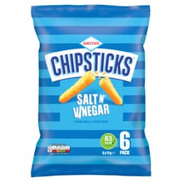 Chipsticks Salt & Vinegar Multipack Crisps 6 Pack