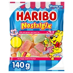 Haribo Nostalgix Sugar Coated Fruit & Cola Flavour Jelly Sweets 140g £1.25 PMP