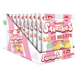 Swizzels Squashies Love Hearts Fruit Flavours 120g £1.15 PMP