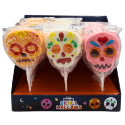 Candy Realms Skull Mallows Lollipops 35g