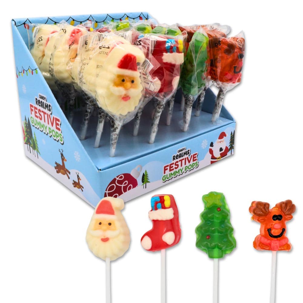 Candy Realms Festive Gummy Pops 22g