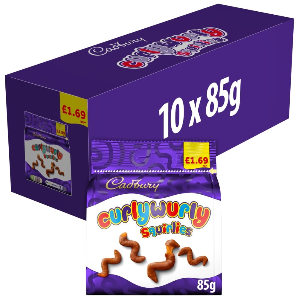 Cadbury Curly Wurly Squirlies Chocolate Bag 85g £1.69 PMP