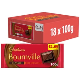 Cadbury Bournville Classic Dark Chocolate Chocolate 100g £1.69 PMP