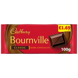 Cadbury Bournville Classic Dark Chocolate Chocolate 100g £1.69 PMP